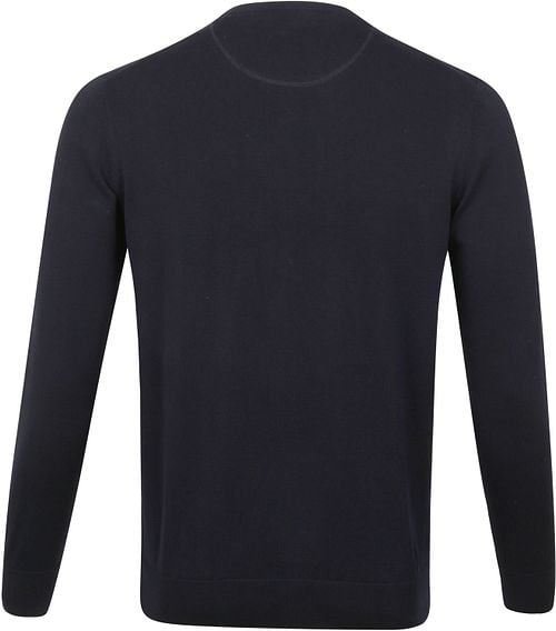 Suitable Respect Oini Pullover O-hals Donkerblauw Product / Achterkant