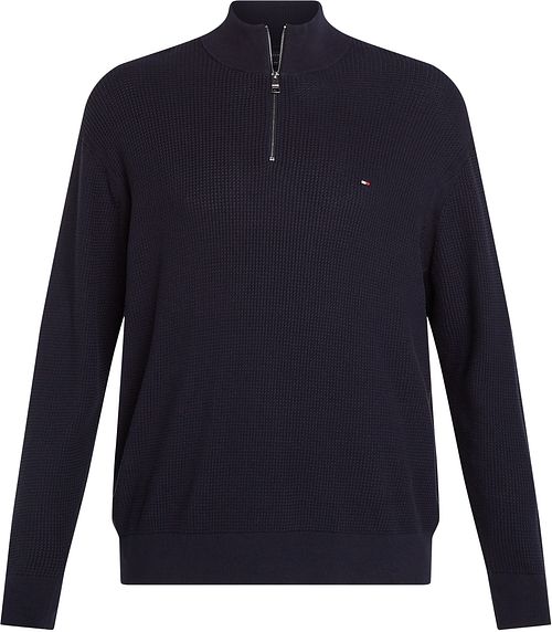 Tommy Hilfiger Big & Tall Half Zip Pullover Structure Navy Product