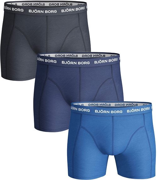 Bjorn Borg Boxers 3Pack Uni Blauw Product