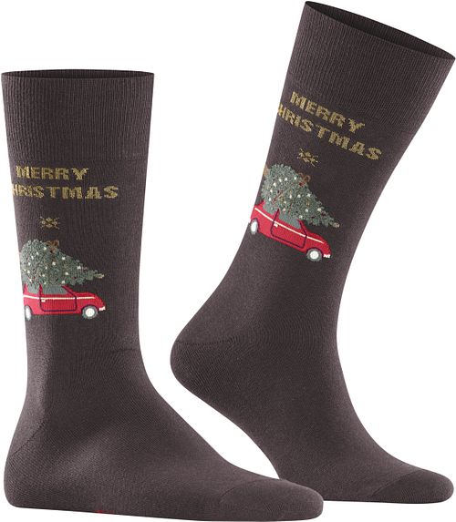 Burlington Socks Merry X-Mas Brown Product / Detail