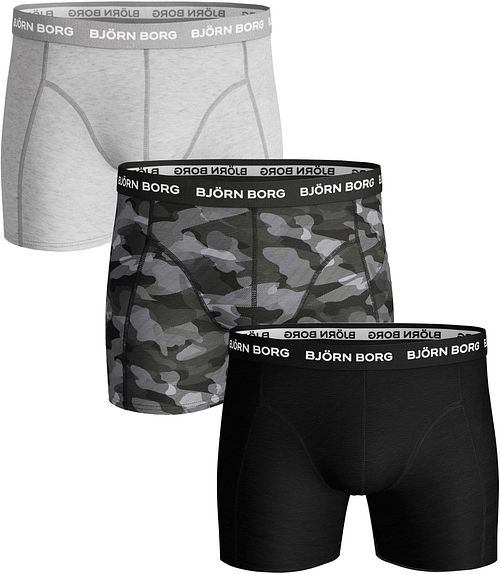 Bjorn Borg Boxers 3Pack Grey Black Product