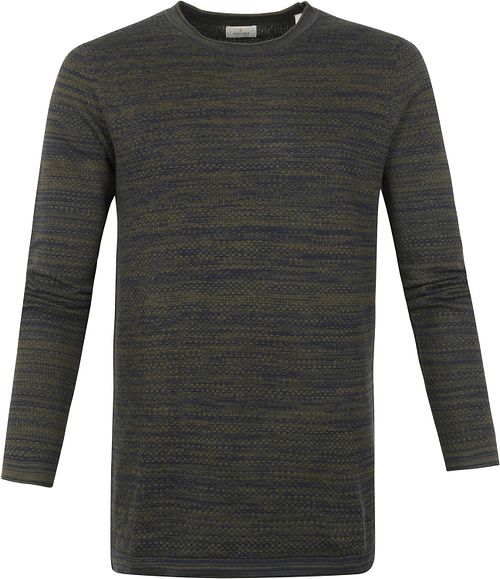 Dstrezzed Sweater Popcorn Melange Dark Green Product