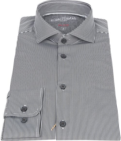 Pure Functional Shirt Stripes Black Product / Detail