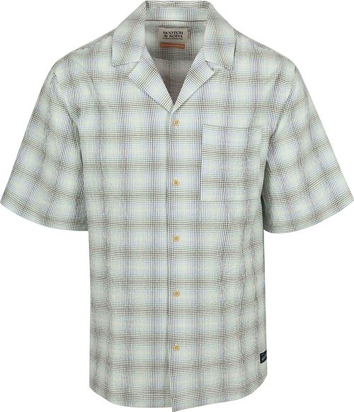 Scotch and Soda Shortsleeve Hemd Seersucker Karos Multicolor Product