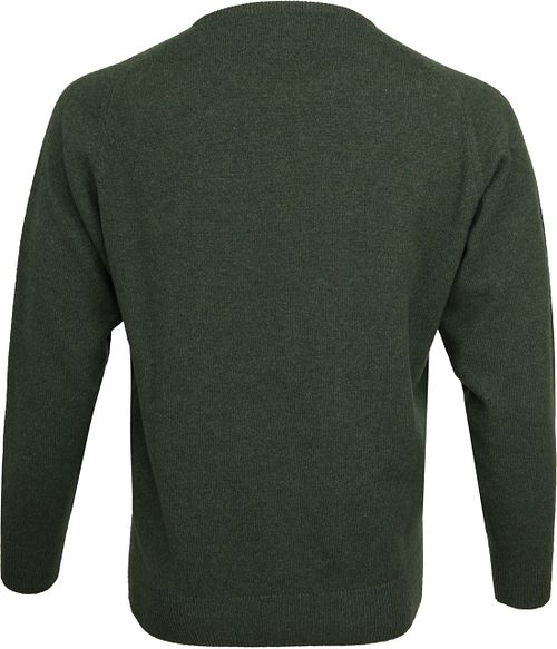 William Lockie Lambswool Rosemary Green Product / Achterkant