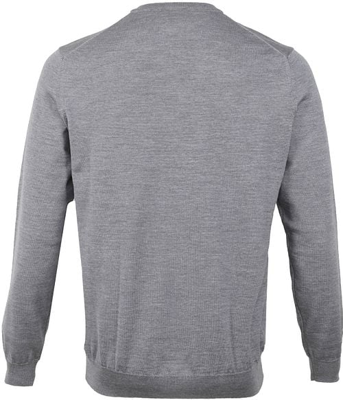 Olymp Pullover Merino Grey Product / Achterkant