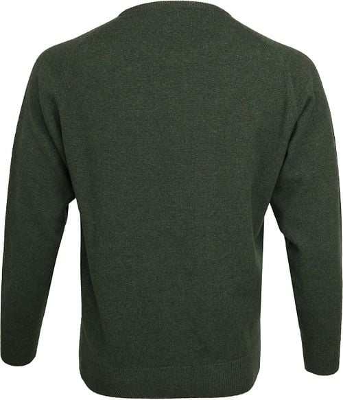 William Lockie Rosemary Lambswool Green (laine d'agneau) Product / Achterkant