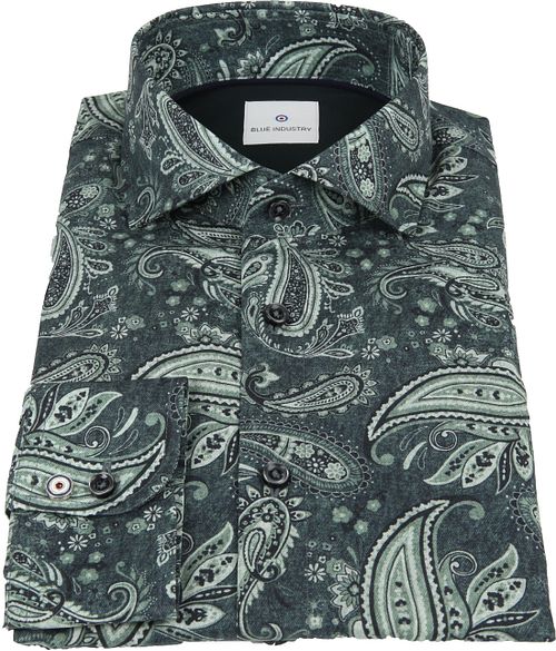 Blue Industry Hemd Paisley Grün Product