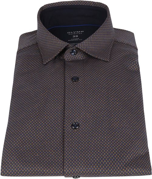 OLYMP Luxor Jersey Stretch Hemd 24/Seven Ockerfarben Product / Detail