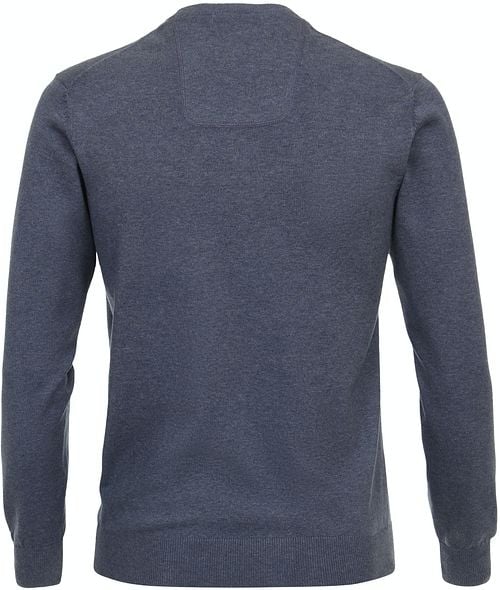 Casa Moda Pullover V-Ausschnitt Blau Product / Achterkant