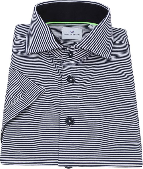 Blue Industry Chemise Manches Courtes Rayures Bleu Product / Detail