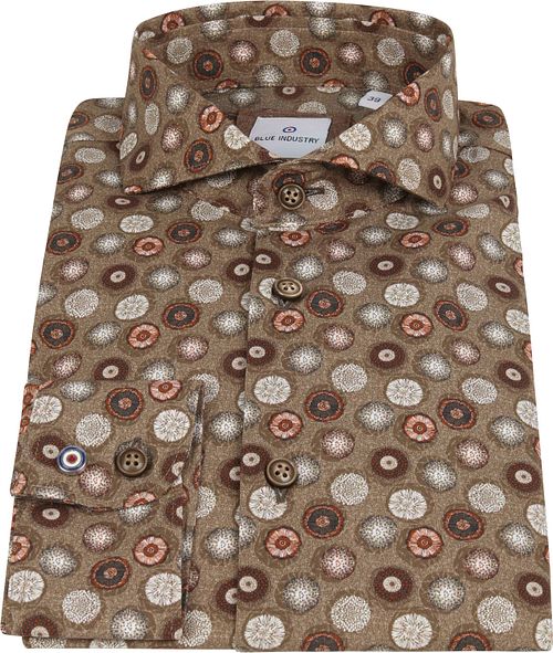 Blue Industry Hemd Muster Braun Product / Detail