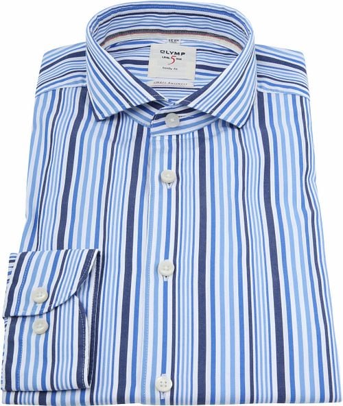 OLYMP Overhemd Level 5 Strepen Blauw Product / Detail