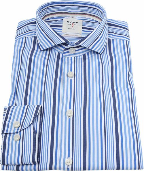 OLYMP Shirt Level 5 Body Fit Blue Stripes Product / Detail
