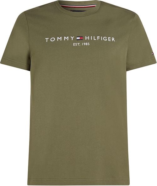 Tommy Hilfiger T-shirt Logo Olijfgroen Product