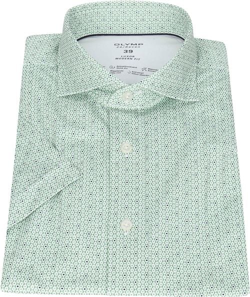 OLYMP Luxor MF Shirt Print Green Product / Detail