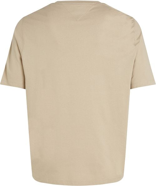 Tommy Hilfiger T-shirt Big & Tall Beige Product / Achterkant