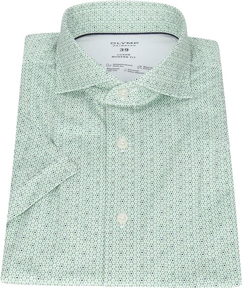 OLYMP Luxor MF Chemise Impression Vert Product / Detail