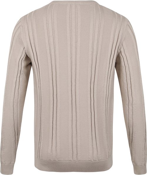 KnowledgeCotton Apparel Pull Gris Clair Product / Achterkant
