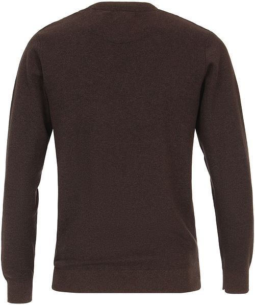 Casa Moda Pullover O-Halsausschnitt Melange Gelb Product / Achterkant