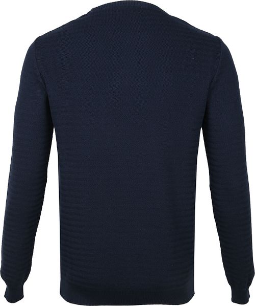KnowledgeCotton Apparel Pullover Waves Navy Product / Achterkant