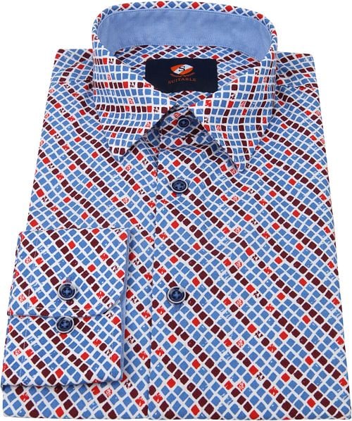 Suitable Shirt Checkered Blue Red Product