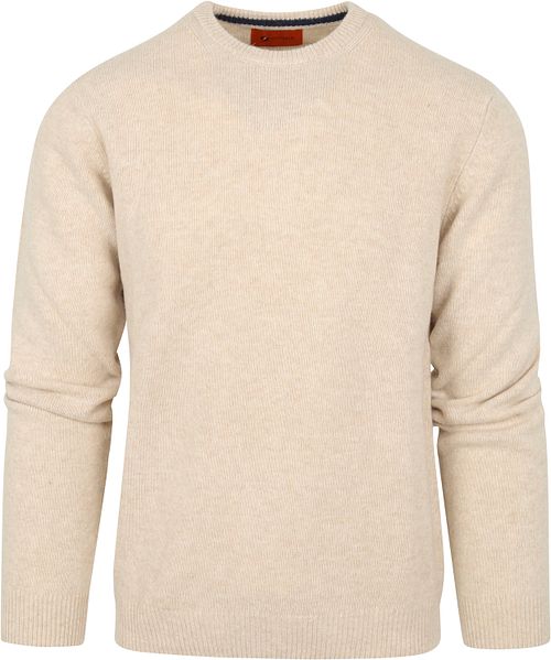 Suitable Pullover Wool O-Neck Beige Product
