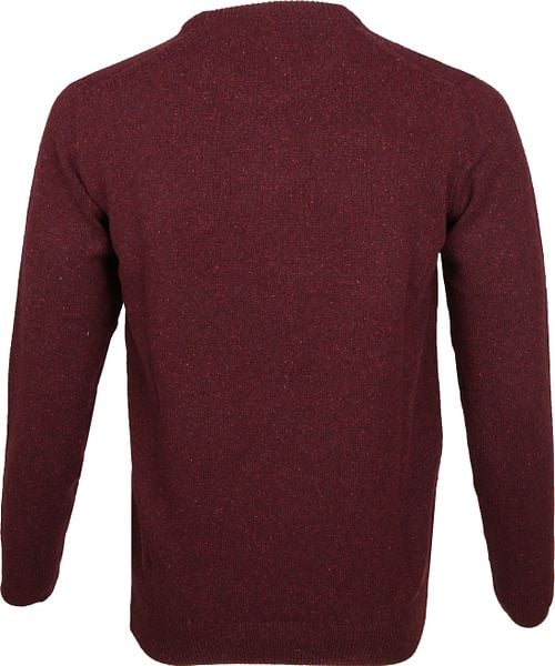 Barbour Tisbury Pullover Wolle Bordeaux Product / Achterkant
