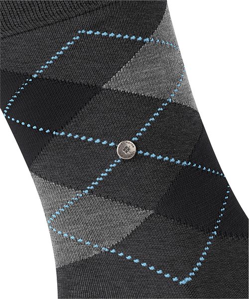 Burlington Chaussettes Manchester Carreaux Anthracite 3095 Product / Detail