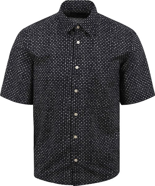 Marc O'Polo Shirt Short Sleeves Print Navy Product