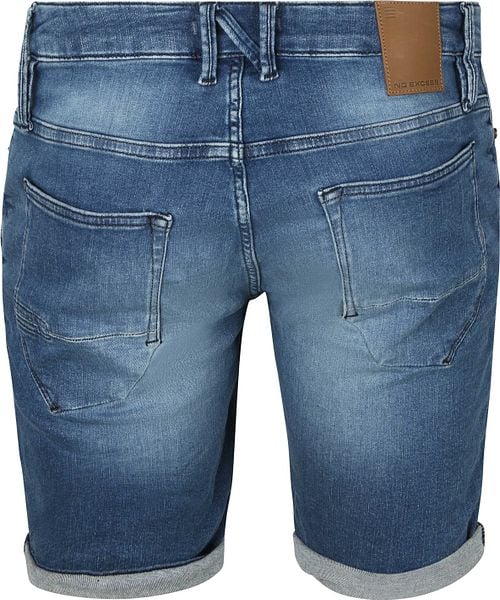 No Excess Short Denim Stretch Stone Product / Achterkant