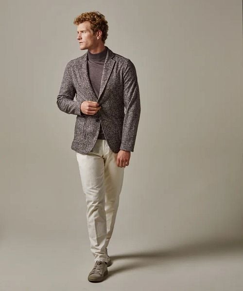 Profuomo Blazer Braun Melange Model / Voorkant