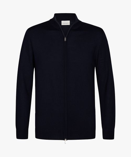 Profuomo Cardigan Merino Wool Navy Product