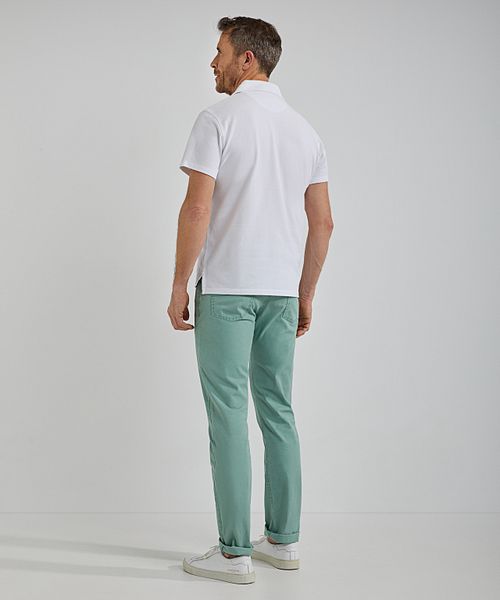 Steppin' Out Polo Sports Weiß Model / Achterkant