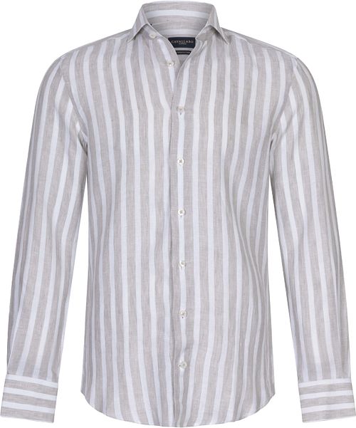 Cavallaro Trenso Shirt Linen Stripes Beige Product