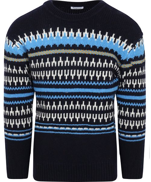 Knowledge Cotton Apparel Wollpullover Dunkelblau Product