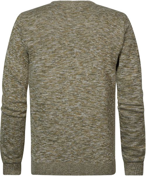 Petrol Pullover Sweater Melange Green Product / Achterkant