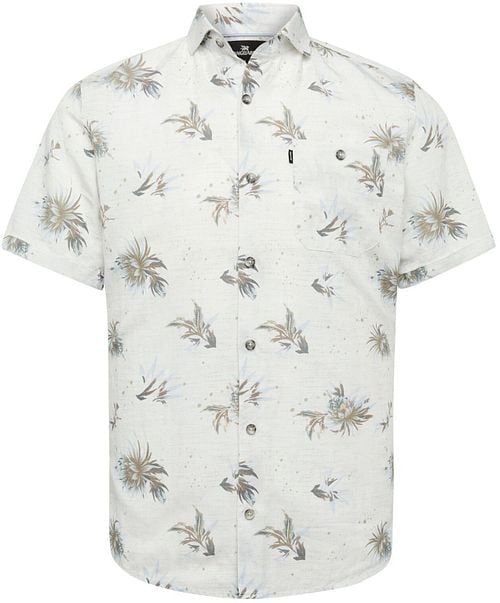Vanguard Short Sleeves Overhemd Bloemen Ecru Product