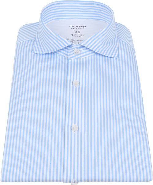 OLYMP Lvl 5 Shirt 24/Seven Stripes Blue Product / Detail