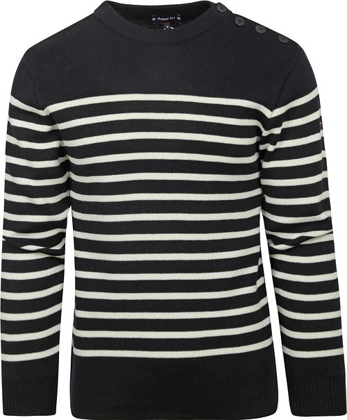 Armor-Lux Paimpol Sweater Wool Stripes Navy Product