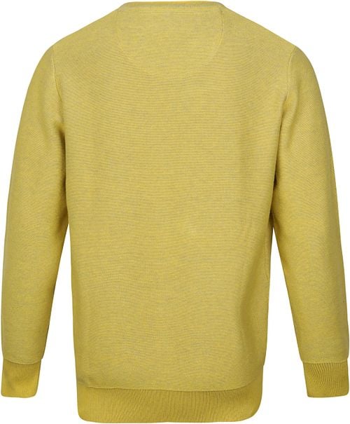 Casa Moda Pullover O-Hals Geel Product / Achterkant
