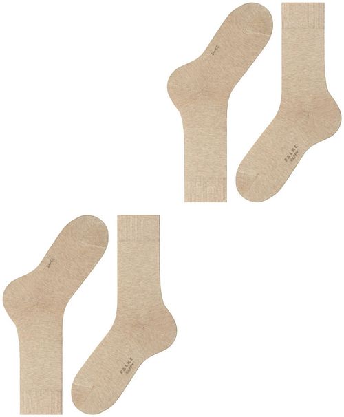 Falke Happy Socken 2 Paar Beige Melange Product