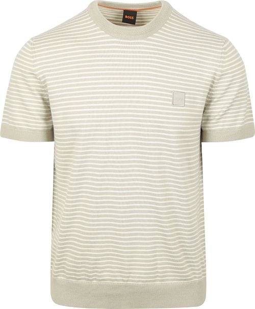 BOSS Knitted T-shirt Kanache Greige Product