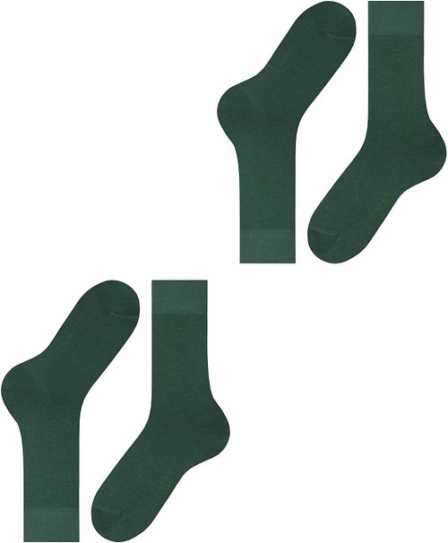 Falke Happy Sokken 2-Pack Donkergroen Product