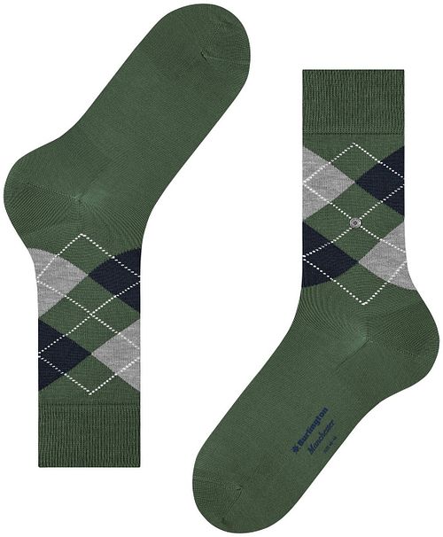 Burlington Manchester Sok Ruit Groen 7982 Product