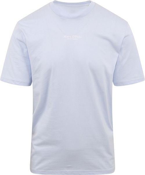 Marc O'Polo T-Shirt Logo Lichtblauw Product