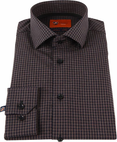 Suitable Chemise Vichy Carreaux Marron Product / Detail
