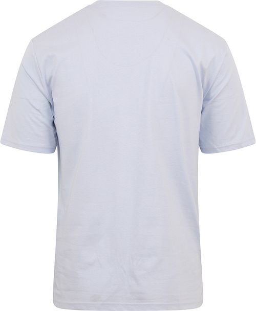 Marc O'Polo T-Shirt Logo Light Blue Product / Achterkant