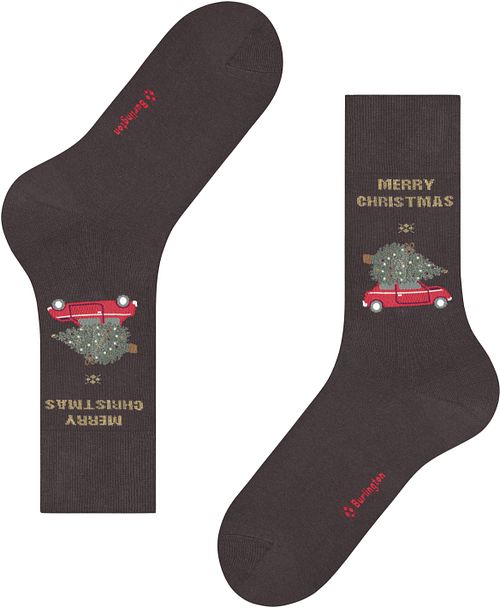 Burlington Socks Merry X-Mas Brown Product / Detail
