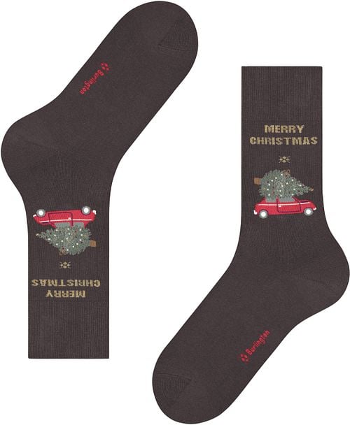 Burlington Sokken Merry X-Mas Bruin Product / Detail